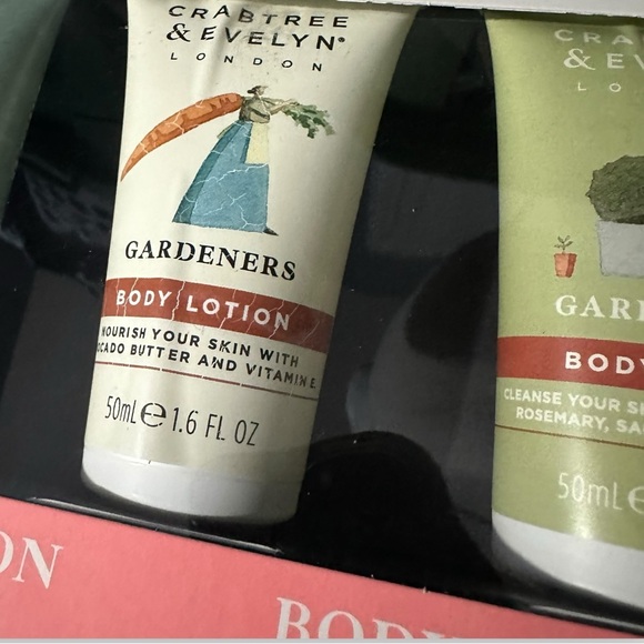 Crabtree & Evelyn NIB Body Lotion 2 x 50ml & Body Wash 3 x 50ml Set READ - Picture 6 of 11